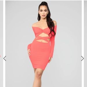 Knot a simple off shoulder mini dress fashion nova